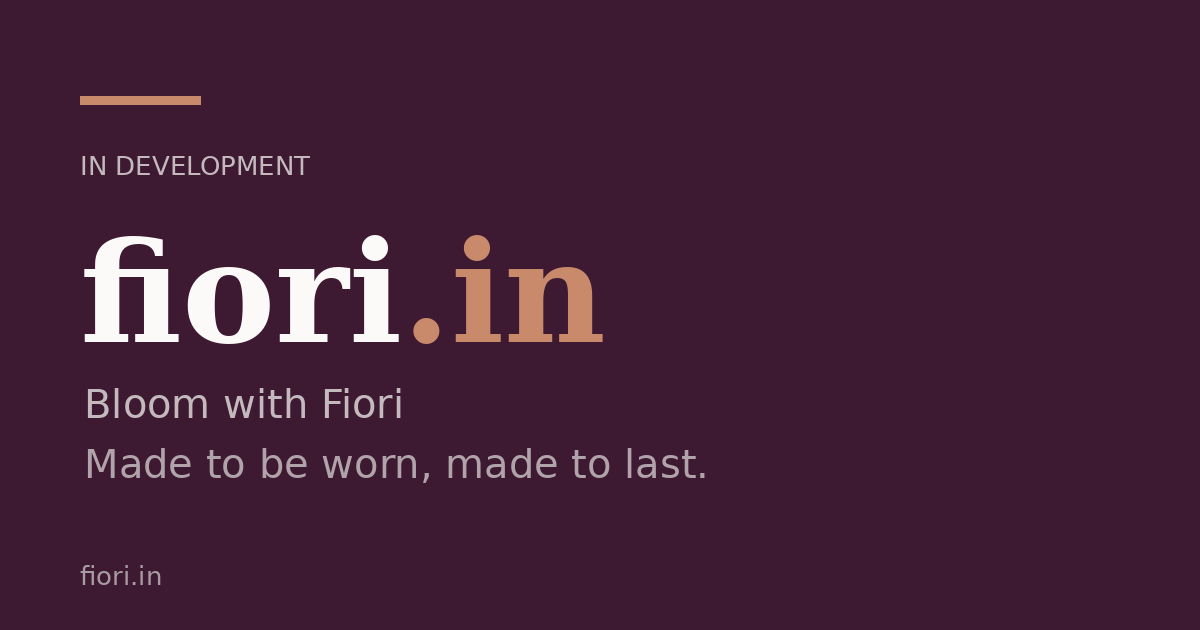 Link preview image for fiori.in